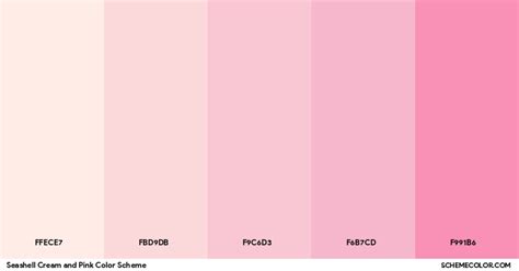 Seashell Cream And Pink Color Scheme » Cream » SchemeColor.com