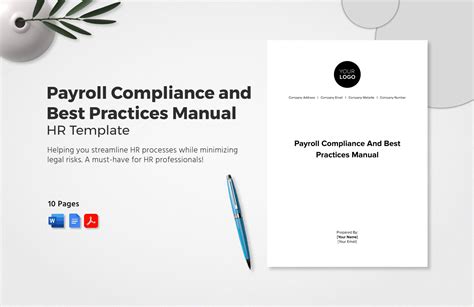 Payroll Compliance and Best Practices Manual HR Template in Word, PDF ...