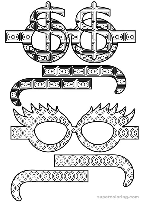 Funny Paper Eyeglasses Free Printable Papercraft Templates