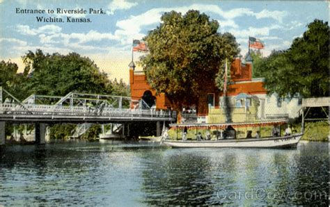 Entrance To Riverside Park Wichita Ks