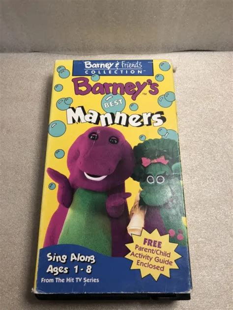 Barney Barneys Best Manners Vhs Eur Picclick Fr