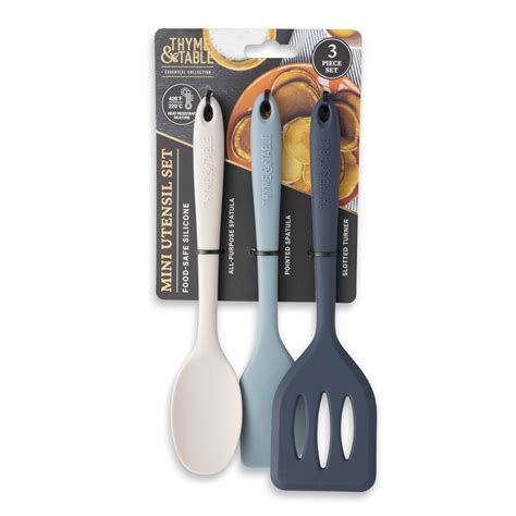 Thyme And Table Silicone Mini Kitchen Utensil Set Pcs Walmart