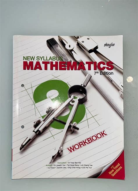 Sec Shinglee New Syllabus Mathematics Th Edition Workbook Hobbies