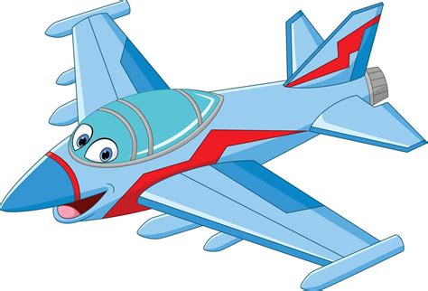 Cartoon jet fighter plane mascot character 15220128 Vector Art at Vecteezy