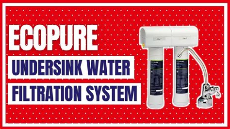 EcoPure ECOP20 Dual Stage Undersink Water Filtration System YouTube