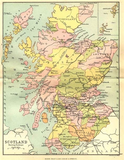 Scotland Counties Map - Scotland • mappery