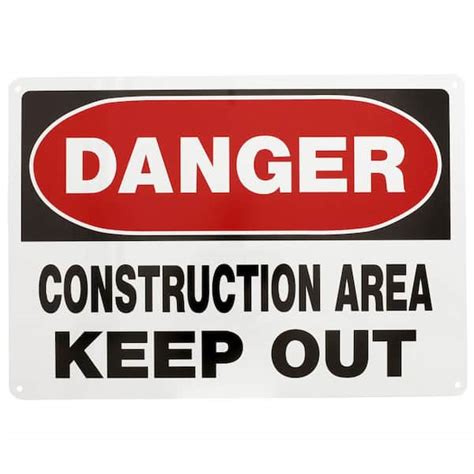 OSHA Danger Safety Sign: Construction Area Do Not Enter 10, 54% OFF