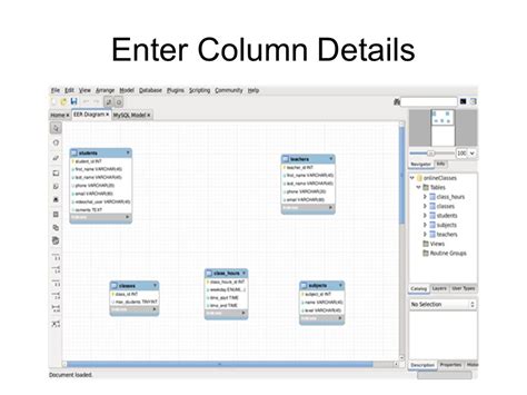 Visual Database Creation with MySQL Workbench 도시정보시스템 설계 ppt download