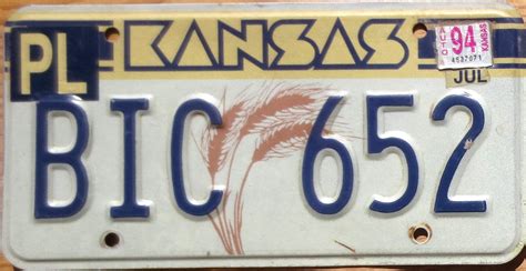 1994 Kansas vg- | Automobile License Plate Store: Collectible License ...