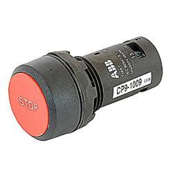 ABB CP9 1009 Compact Pushbutton Momentary Flush Red Black