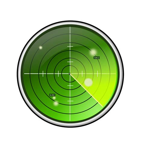 Download Radar Green Blips Royalty Free Stock Illustration Image