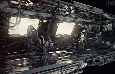 Kit Bash Interiors On Behance Sci Fi Environment Environment Concept