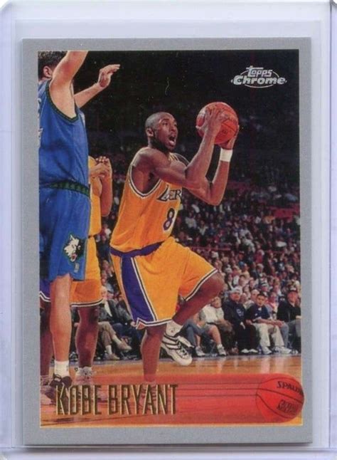 Kobe Bryant Rookie Card Topps Chrome Reprint Los Angeles