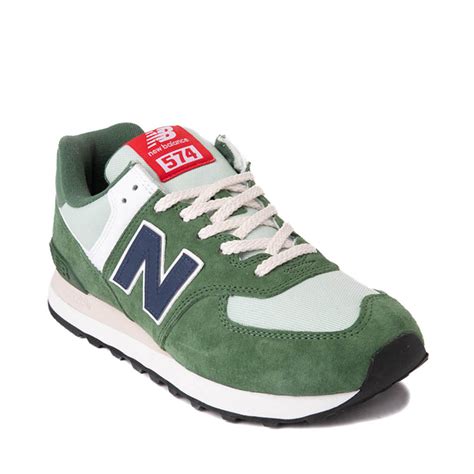 Mens New Balance 574 Athletic Shoe - Green / Navy | Journeys