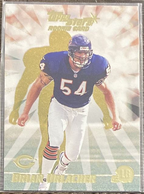 Brian Urlacher Topps Stars Rookie Football Card Bears New