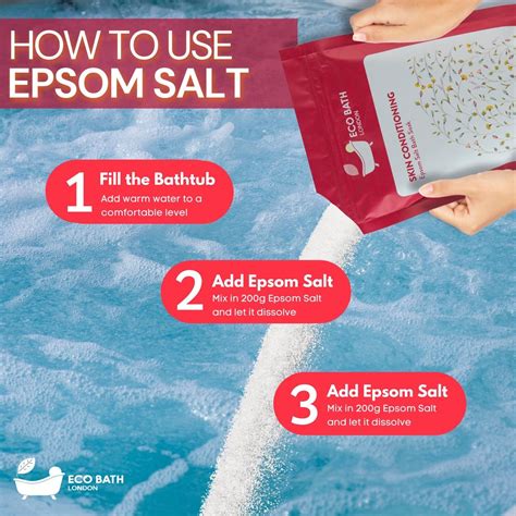 Eco Bath London Skin Conditioning Epsom Salt Bath Soak Pouch