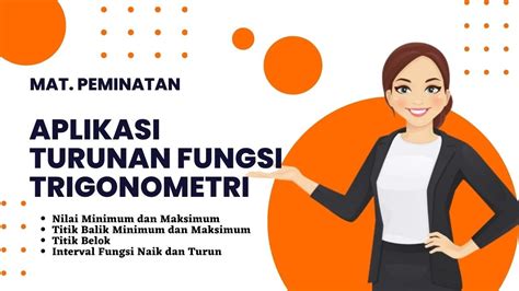 TURUNAN FUNGSI TRIGONOMETRI Nilai Maksimum Minimum Fungsi Naik Dan