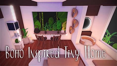 Boho Inspired Tiny Home - Adopt Me! Tour and Speed Build - YouTube