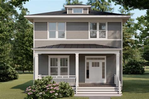 Square House Plans Narrow Lot House Plans Two Story House Plans Two