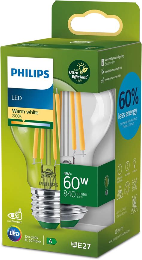 Philips Led Classic Ultraeffiziente E Lampe W Led Lampe Mit