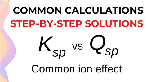 Solution Equilibrium Ksp Calculation Exam Questions Explained HSC