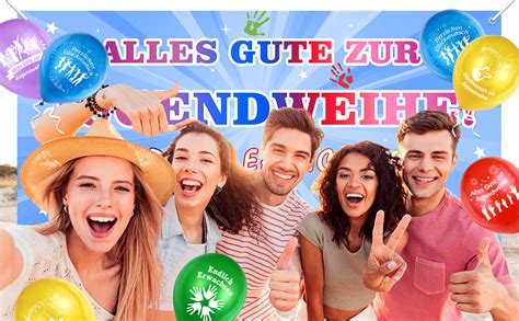 Jugendweihe Deko Banner Und Pcs Luftballons F R Junge Und M Dchen