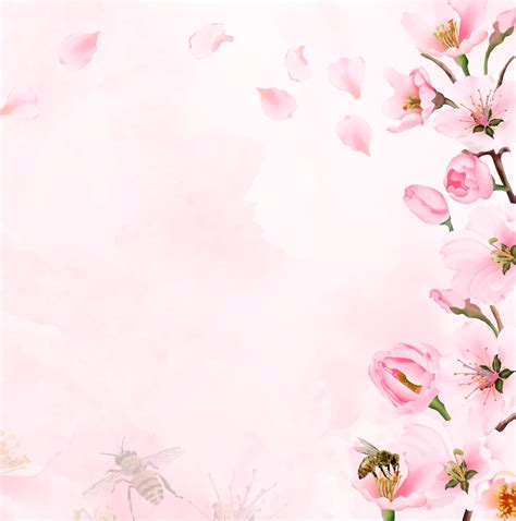 Blooming Sakura Wedding Invitations Card Png