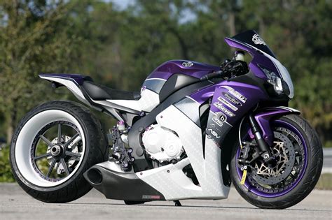 Pin By Ella A Edmundson On Motorcycles Purple Motorcycle Honda Cbr 1000rr Custom Sport Bikes