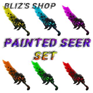 Bundle Painted Seer Set MM2 Game Items Gameflip