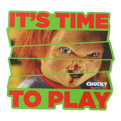 楽天市場CHUCKY チャッキー ビッグシール アウトドアステッカー ITS TIME TO PLAY スモールプラネット ビニール