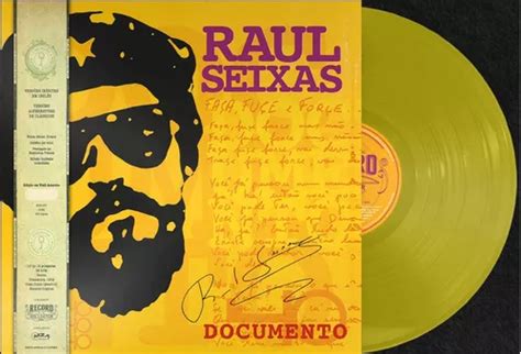 Disco De Vinil Novo Raul Seixas Documento Lp 180 G Color