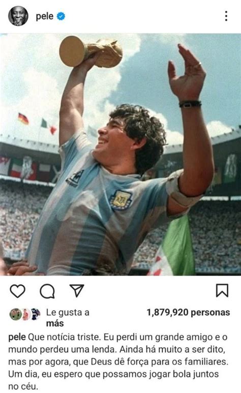 Qué Puso La Cuenta De Maradona Por Pelé Tuc Sin Filtro