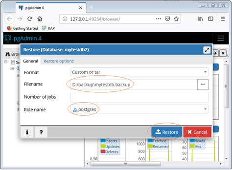 Backup And Restore Postgres Database With Pgadmin O Planning Org