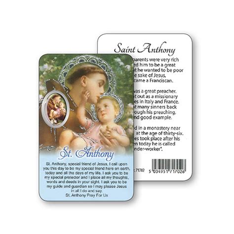 St Anthony Prayer Card Ewtn Shop The Global Catholic Network