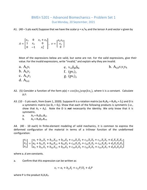 Hw Weekly Assignment Project Bmen Advanced Biomechanics