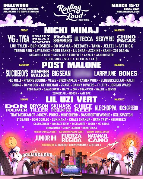 Rolling Loud Dates Denni Felicia