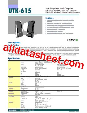 Datasheet Pdf Advantech Co Ltd