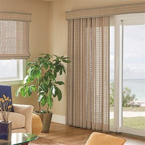 Bali Woven Wood Drapery Patio Door Coverings Sliding