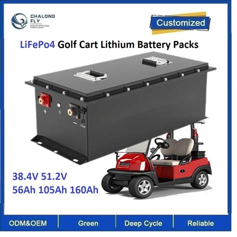 CLF OEM ODM Rechargeable LiFePo4 Golf Cart Lithium Battery Packs 38 4V