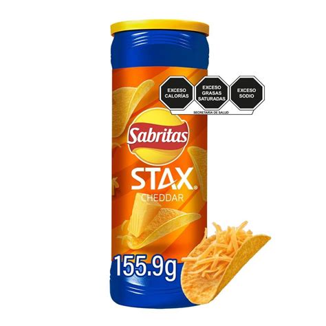 Papas Sabritas Stax Cheddar 155 9 G Walmart