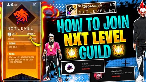 How To Join Nxt Level Guild In Free Fire How To Join B Gamer