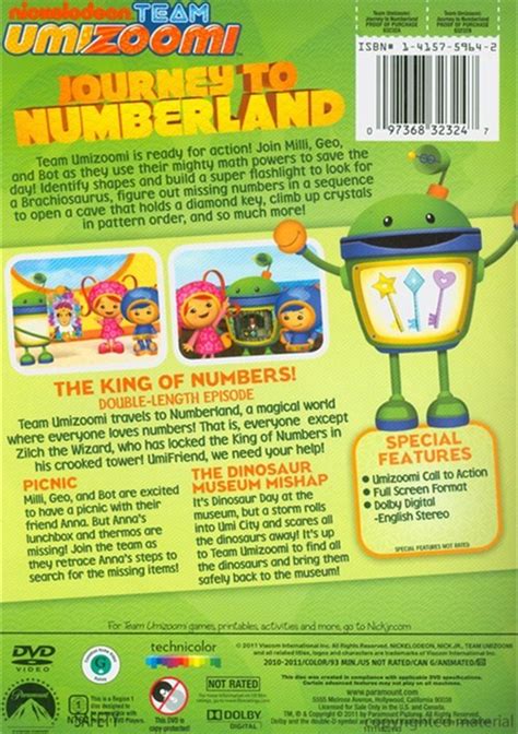 Team Umizoomi Journey To Numberland Dvd 2011 Dvd Empire