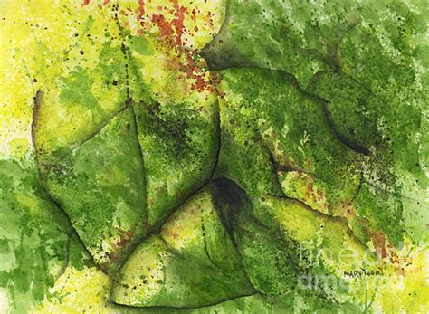 Abstract Leaf Painting by Mary Tuomi - Pixels