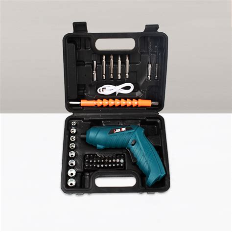 Jld 4 2v Mesin Bor Tanpa Kabel Mini Screwdriver Obeng Listrik Set