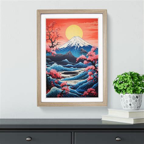 Alpen Home Mount Fuji Symbolism - Single Picture Frame Art Prints on ...