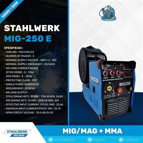 Jual Mesin Las Mig 250 E 3phase Mesin Las Co2 Stahlwerk Dc 250a 380v