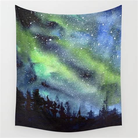 Aurora Borealis Watercolor at PaintingValley.com | Explore collection ...