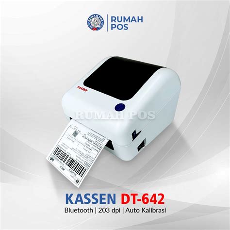 Jual Printer Barcode Kassen DT 642 Cetak Label Thermal USB Bluetooth