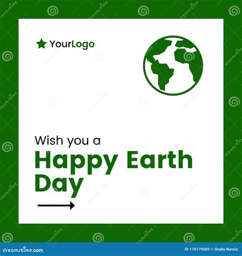 Happy Earth Day Banner Design Stock Vector Illustration Of Print