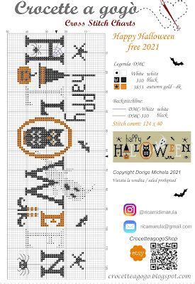 Crocette A Gog Un Piccolo Regalo Per Halloween Cross Stitch